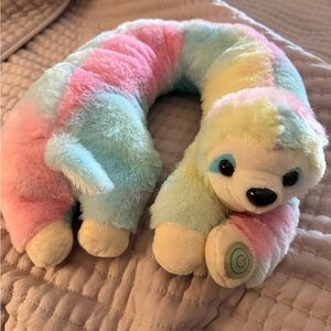 Plush Colorful Pastel Travel Neck Pillow